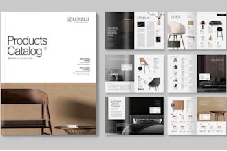 design product catalog, catalogue, brochure, magazine layout, lookbook, brochure
