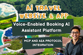 build ai powered travel booking web app with flight tour voice chatbot assistant
