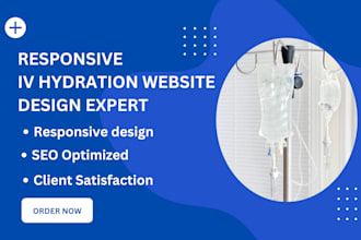 design a professional iv hydration website redesign iv therapy website