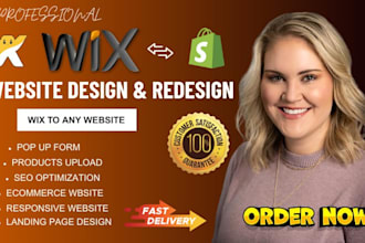 migrate wix website ecwid magento to shopify or redesign website