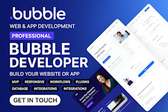 build a bubble io web app marketplace saas ai integrated mvp CRM and mobile app
