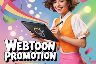 do webcomic promotion, webtoon promotion, manga, tapas, comic