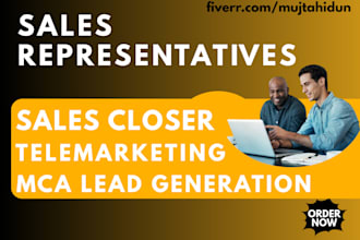 sales rep sales closer sales person appointment setting mca leads telemarketing