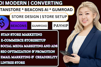 do store design, stanstore setup,beacons ai and products uploads