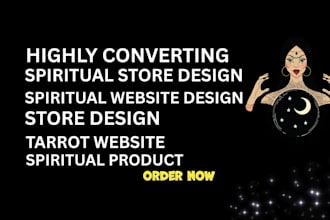 spiritual product stores crystals incense holistic tarot shopify store website