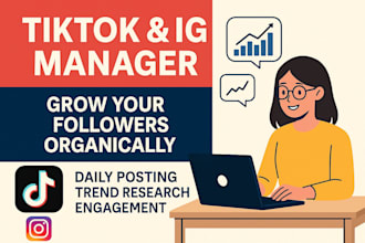 manage your instagram marketing and create tiktok content for your brand