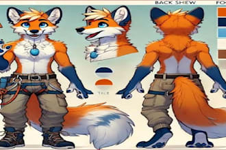 draw furry reference sheet furry avatar fursuit reference sheet furry fursona