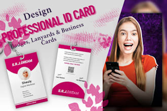 design professional id cards business cards badges lanyards and name cards