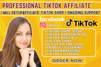 tiktok affiliate shop setup tiktok shop marketing or setup tik tok shop setup