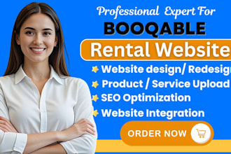 design redesign booqable website rental website