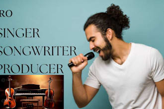sing powerful male vocals in soul,  gospel, spanish, or soundtrack style