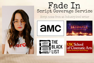 evaluate your screenplay and provide black list level coverage