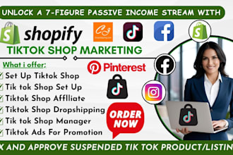 tik tok shop setup tiktok shop dropshipping tiktok afflliate tiktok shop manager