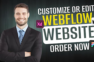 customize your webflow template, redesign or fix webflow website