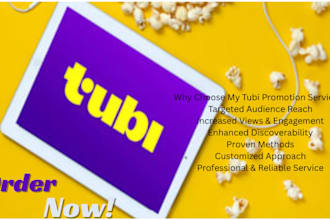 do tubi promotion, organic promotion, film prom0tion, movie prom0tion