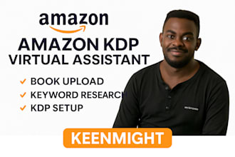 be your amazon KDP virtual assistant for publishing and book setup