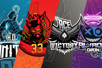 create a custom mascot or esport team logo in 24 hours