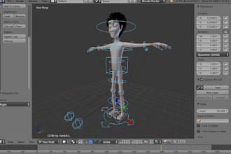 develop 3d model rigging animation animated 3d model uv mapping for second life