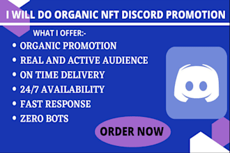 promote your discord server in gaming, crypto or nft communities