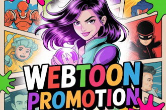 do webcomic promotion, webtoon promotion, manga, tapas, webcomic organically