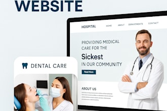 build and design hospital website, therapy website and healthcare website