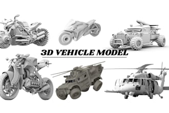 do 3d car models, and 3d vehicle and realistic renders
