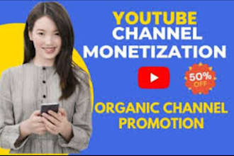 youtube promotion to UK,USA podcast complete channel monetization subs growth