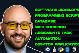 code cpp c java python bot script sql database programming project developer