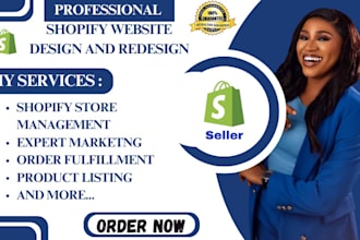redesign and optimize your shopify store professionally, setup shopify website