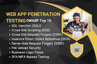 perform manual web app penetration testing and find security vulnerabilities