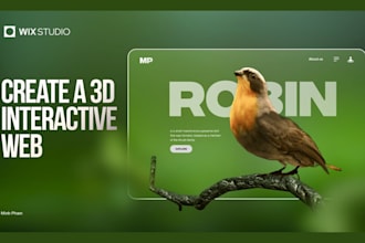 3d interactive wix studio 3d scrolling spline wix animation 3d framer website