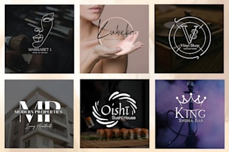 do creative cosmetics, makeup, beauty salon, or spa business logo design