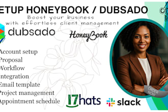 setup, automate honeybook, calendly, acuity scheduling dubasado setmore vagoro