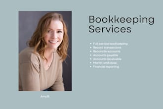 provide quickbooks bookkeeping services