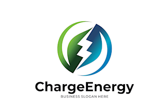 design hvac oil gas plumbing energy industrial business logo