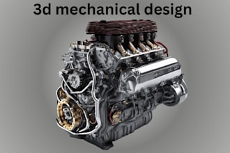 create precise 3d mechanical design and assemblies for industrial machinery