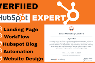 design hubspot landing page hubspot website  hubspot blog setup hubspot CRM cms