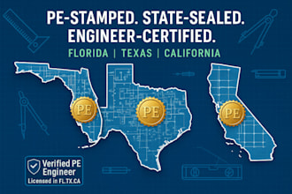 provide texas pe stamp for mep drawing and structural engineering plans