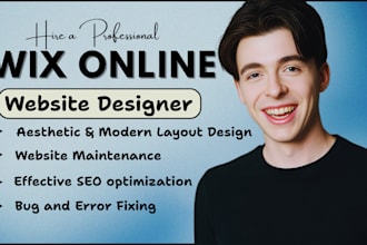 develop wix website wix website redesign, migrate wix to wordpress, canva to wix