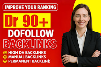 provide high quality dofollow contextual dr 90 backlinks