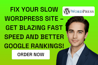 fix and speed up your slow wordpress website to boost performance google rank
