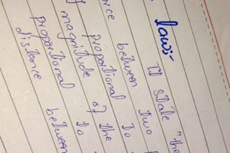 do handwriting notes and letters