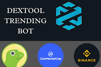 provide real dextool bot, cmc, volume bot, poocoin bot, trending bot