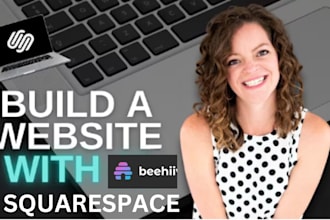 build a squarespace website and automate it using zapier and beehiiv ai