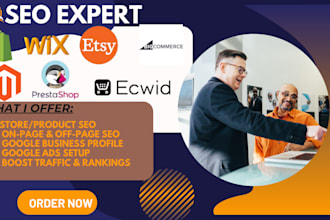 do seo to boost your etsy shopify bigcommerce wix mageto prestashop ecwid sales