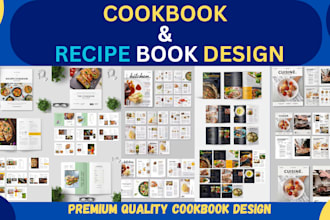 create professional  recipe book, ebook, or cookbook design in canva
