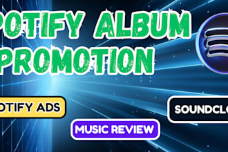 do organic spotify album promotion
