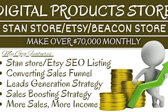 boost digital products etsy instagram stan store sales planner passive income