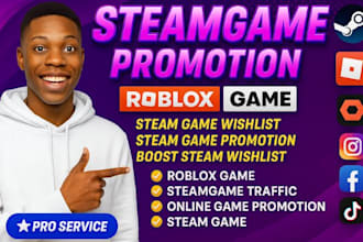 promote steam game for steam wishlist steam traffic steam game promotion