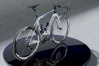 craft 3d road bike,van del poel 3d model,scooter 3d modeling, racing game bike
